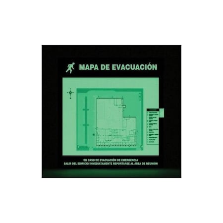 Accuform EMERGENCY EVACUATION SIGNS MAP SHDTA202 SHDTA202
